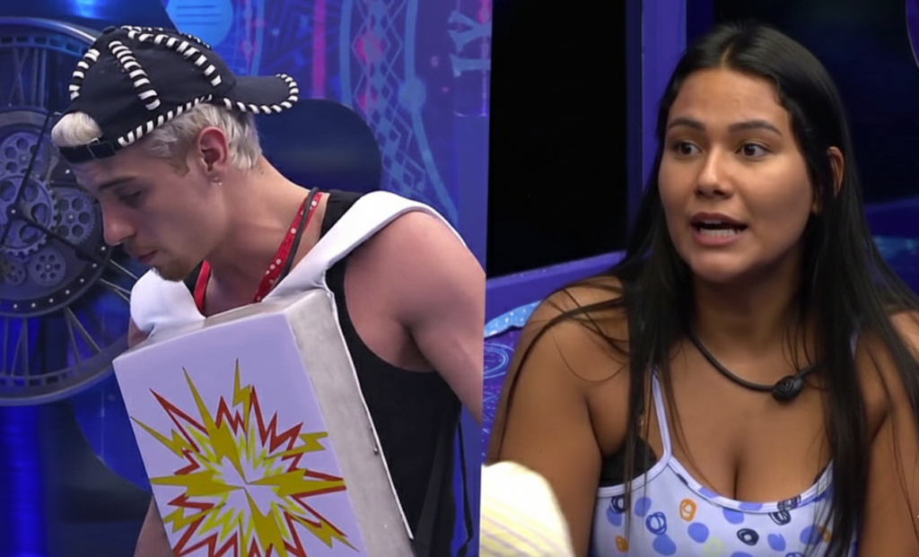 Clima tenso no BBB 26 entre Juliano e Chaiany