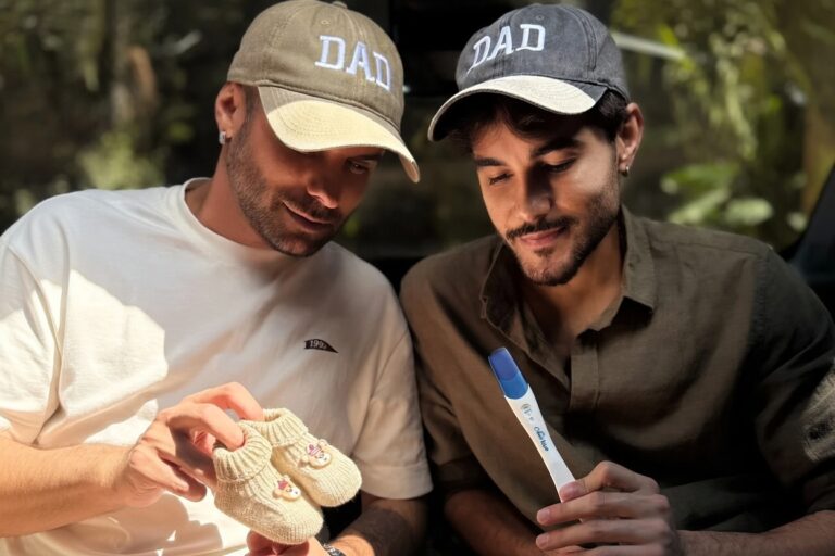 Kadu Rodrigues e Rafael Rafaldini comemoram gravidez do primeiro filho