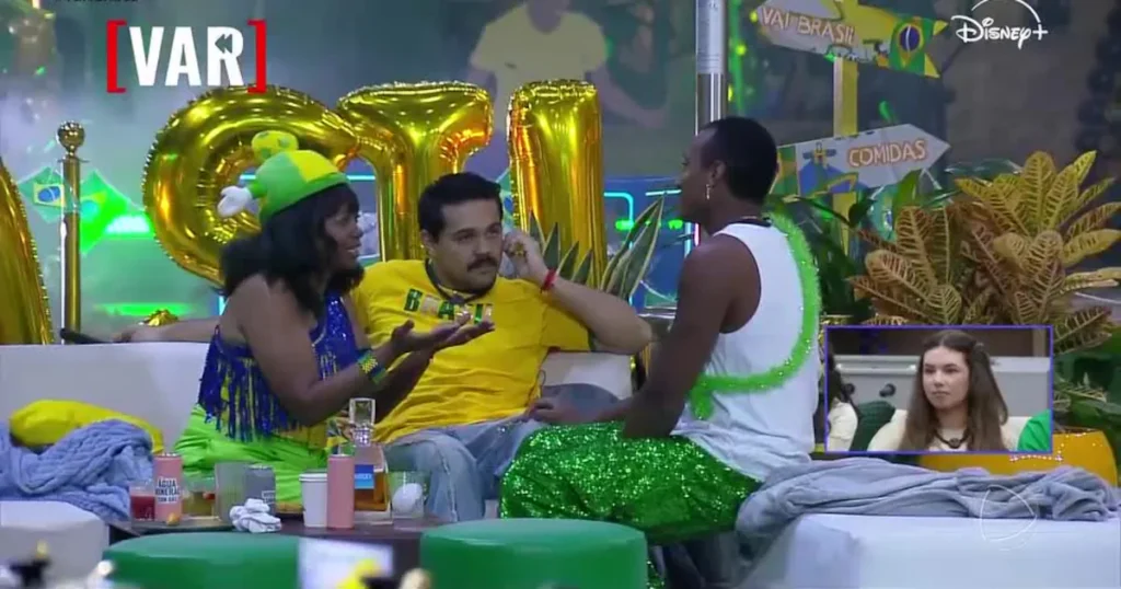 Imagens do VAR confirmam envolvimento de JP, Matheus e Sheila no tumulto com maquiagens de Bianca