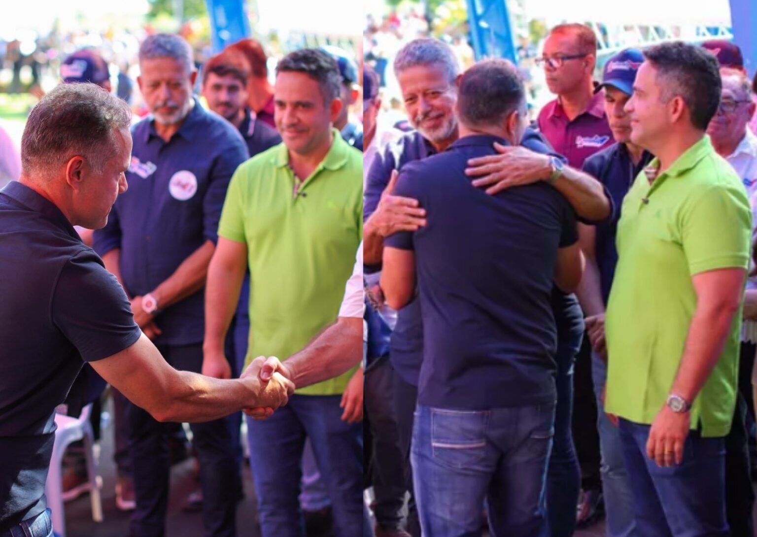 Em palanque em Alagoas, Arthur Lira brinca sobre eventual voto em Renan Filho