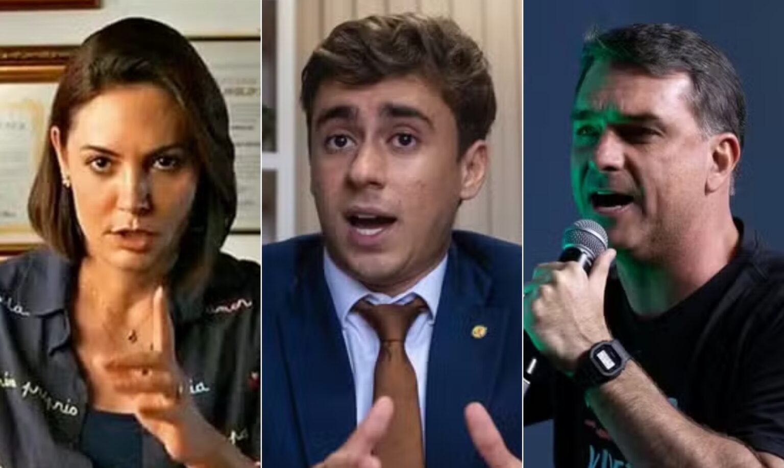 Nikolas Ferreira nega participação e critica formato de vídeo de Michelle Bolsonaro sobre Flávio