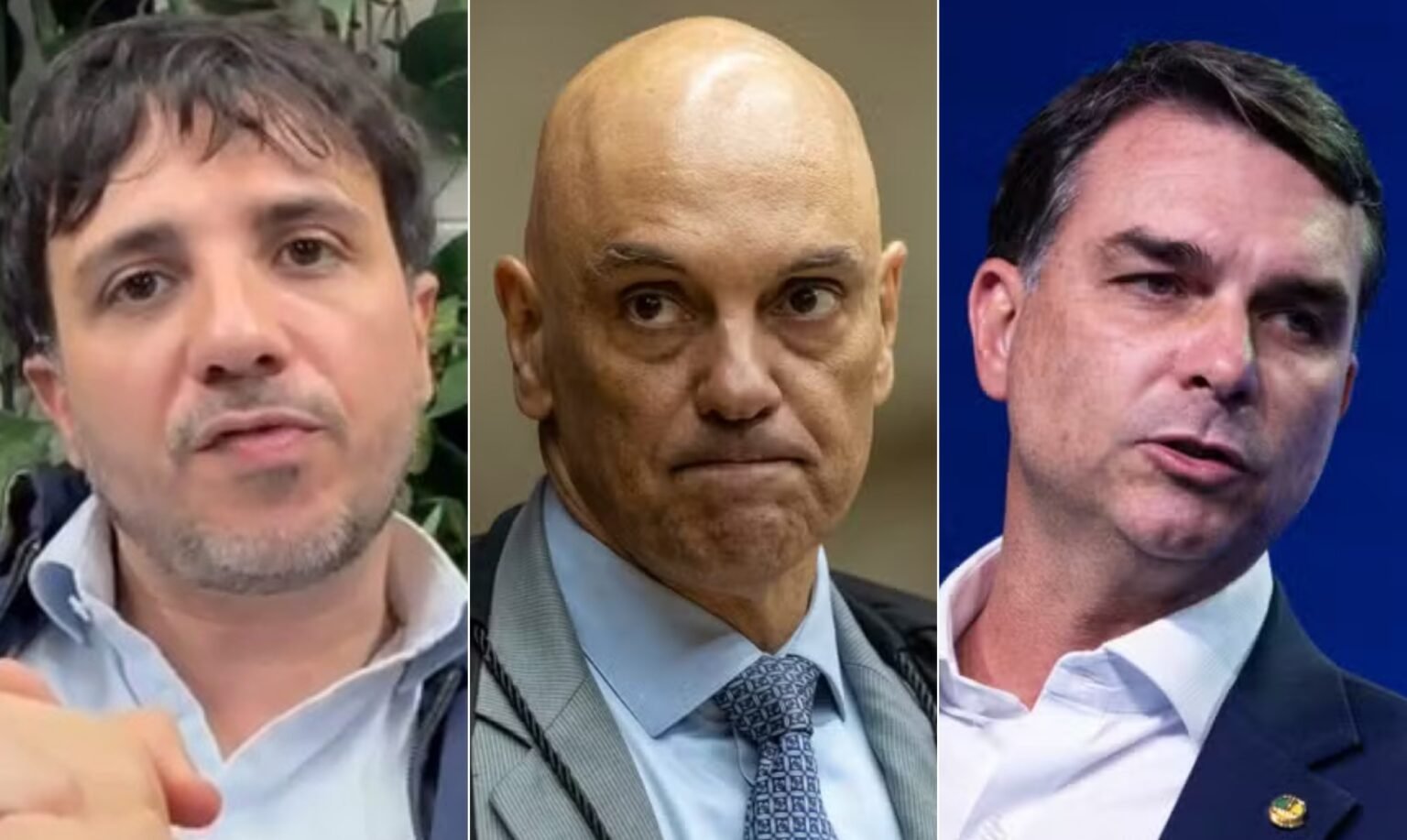 Renan Santos acusa Moraes de favorecer Flávio Bolsonaro ao proibir visitas a Jair Bolsonaro