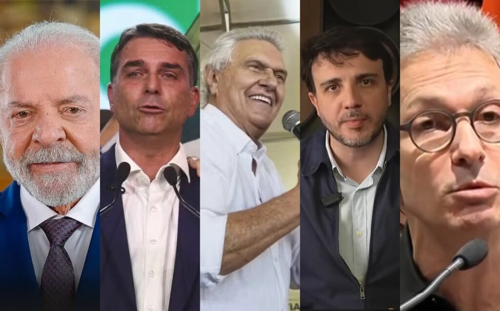Disputa de 2026 ganha forma: o que propõem Lula, Flávio Bolsonaro, Zema, Caiado e Renan Santos