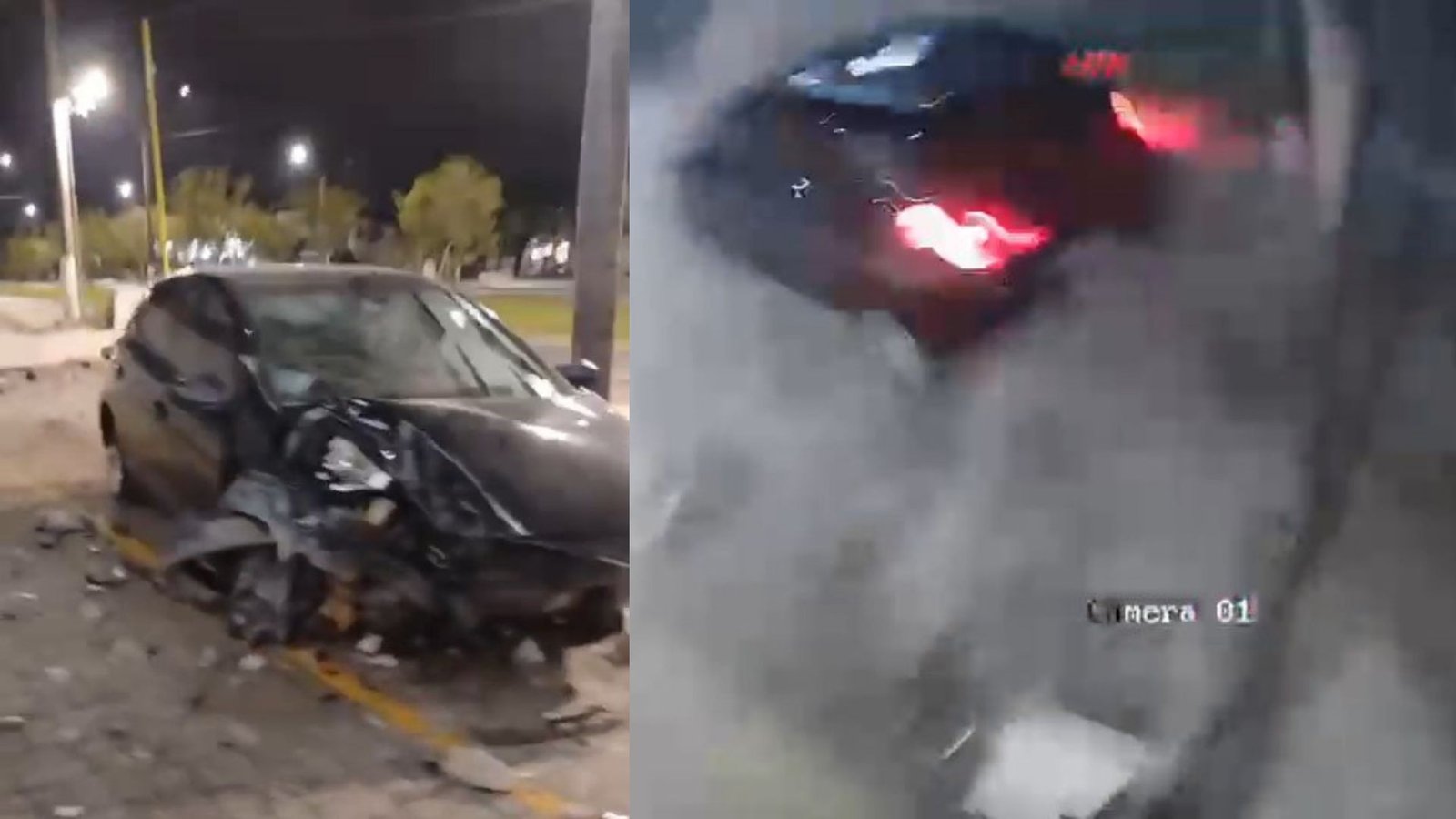 Carro avança contra muros na BR-101 em Linhares e motorista foge do local - Imagem do artigo
