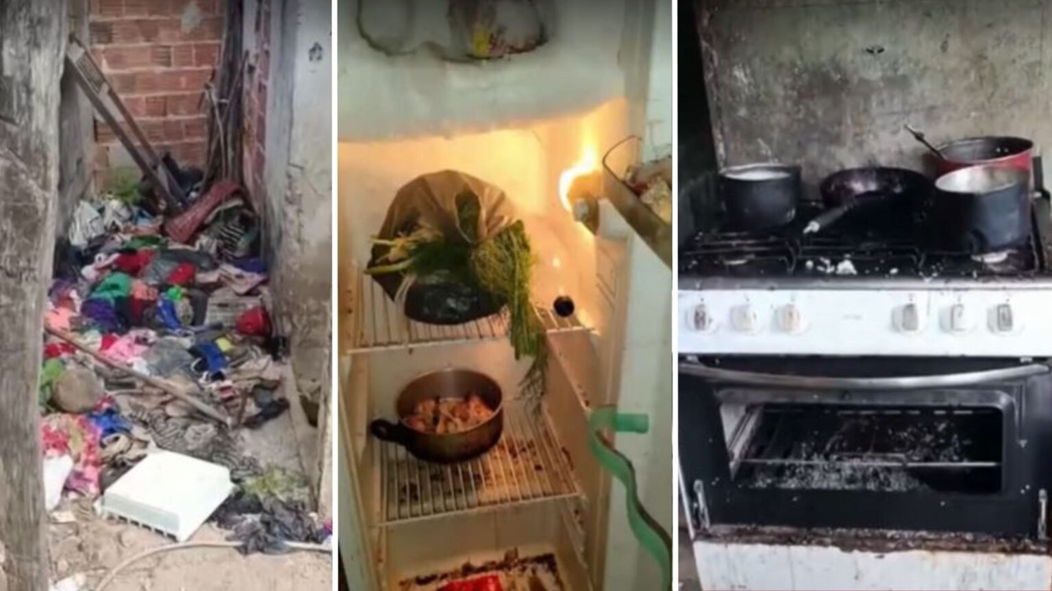 Crianças são retiradas de casa tomada por lixo, e mãe vai parar na prisão por maus-tratos em Cariacica