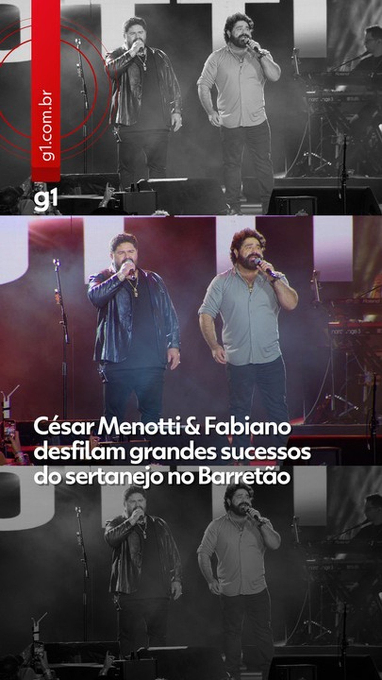 Sob chuva e nostalgia, César Menotti & Fabiano exaltam o sertanejo em Barretos e unem três gerações no palco - Imagem do artigo