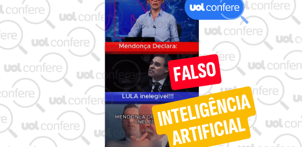 IA falsifica vídeo do Jornal Nacional que atribui a André Mendonça decisão contra Lula - Imagem do artigo