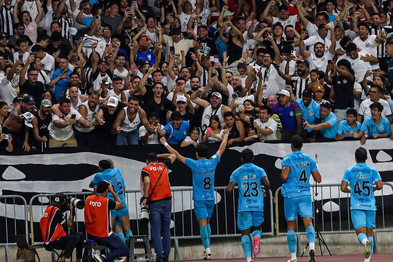 Gol salvador de Gabigol aos 42 garante sexta partida invicta do Santos e amplia drama do Remo - Imagem do artigo original