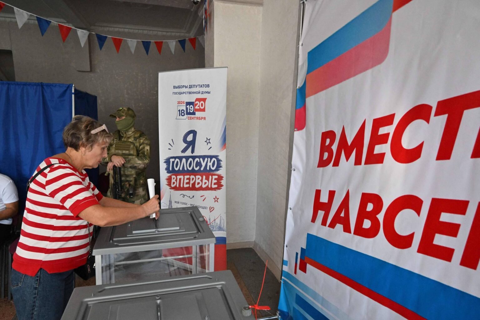 Rússia Unida abre larga vantagem na eleição parlamentar em meio a ataques de drones e denúncias de pseudo pleito