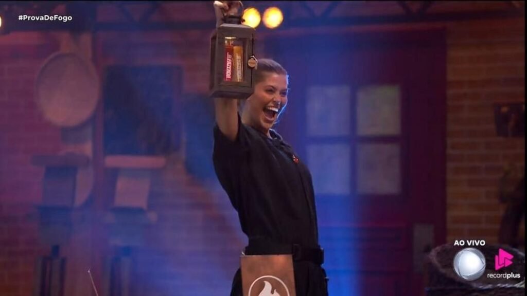 Eduarda Braum durante a 3ª Prova de Fogo de A Fazenda 18