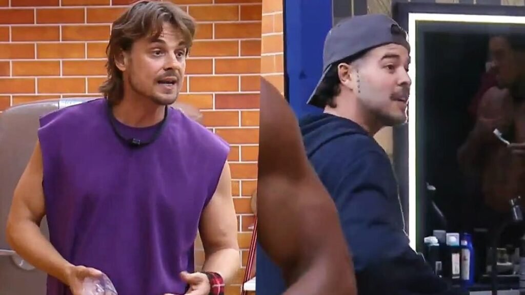 Daniel Erthal em A Fazenda 18 durante confronto com Jottapê na sede